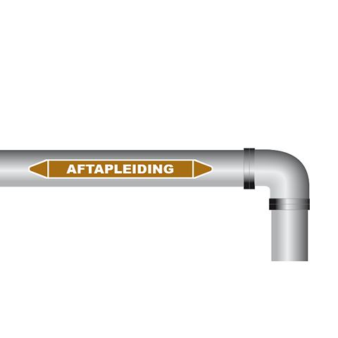 Aftapleiding sticker