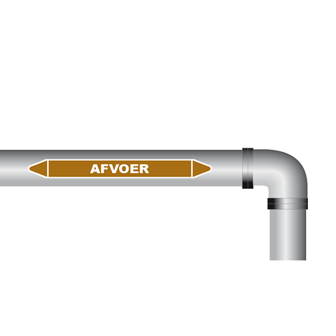 Afvoer sticker