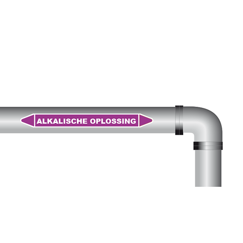 Alkalische oplossing sticker