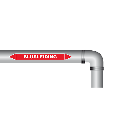 Blusleiding sticker