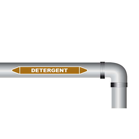 Detergent sticker