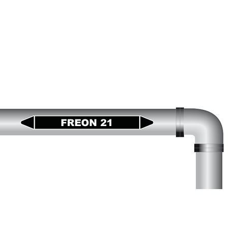 Freon 21 sticker