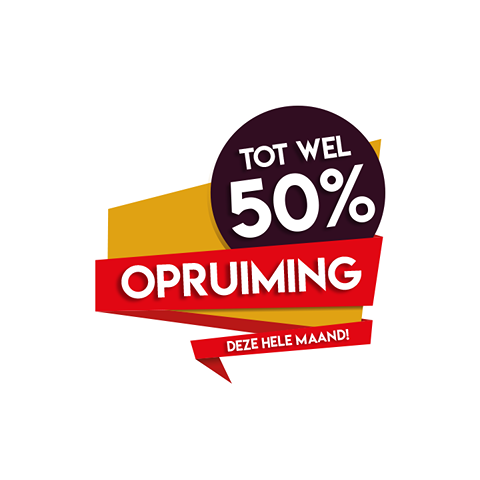 Grote opruiming sticker