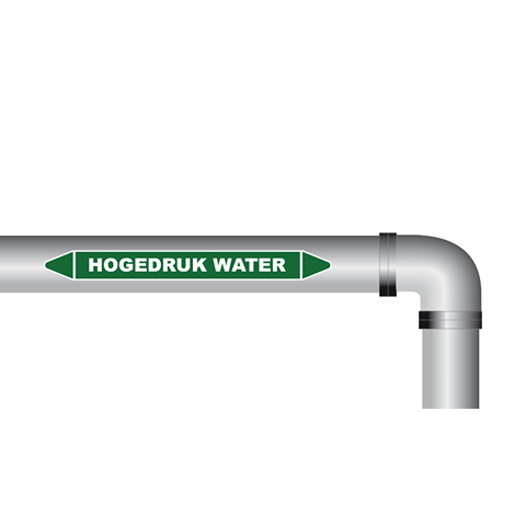 Hogedruk water sticker