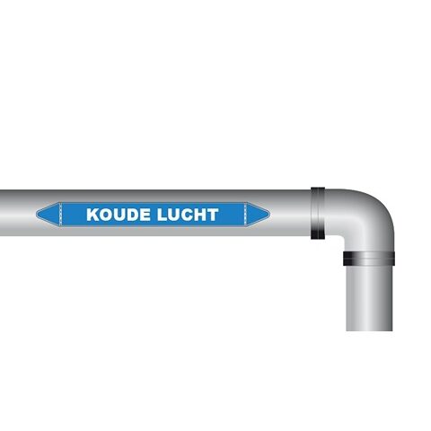 Koude lucht sticker