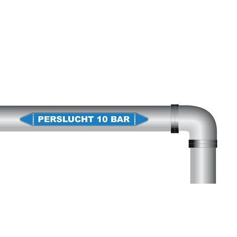 Perslucht 10 bar sticker