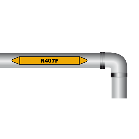R407F sticker