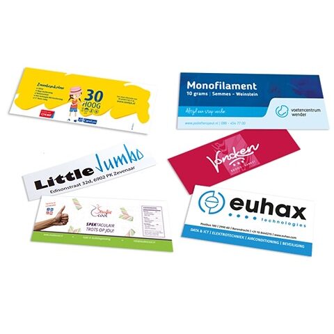 Rechthoekige stickers bestellen