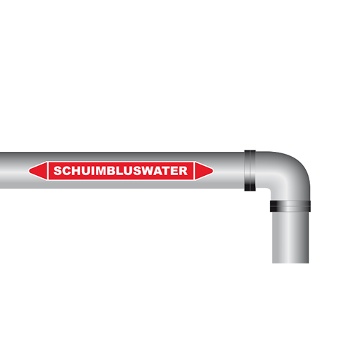 Schuimbluswater sticker