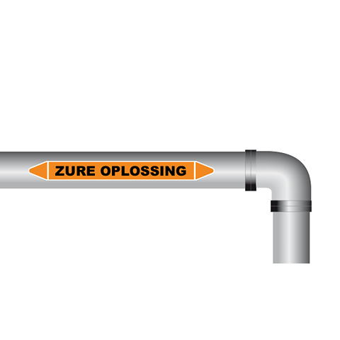 Zure oplossing sticker