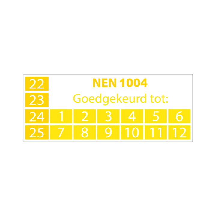 NEN 1004 goedgekeurd tot - rechthoekig 2024 - Afbeelding 5