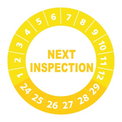 Next inspection sticker 2024 - 3 cm op rol - Afbeelding 5
