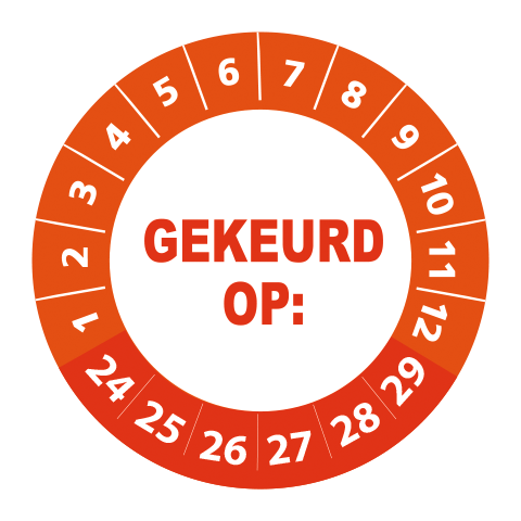 Gekeurd op sticker 2024 - 3 cm op rol - Afbeelding 2