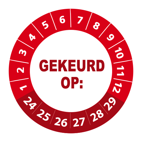 Gekeurd op sticker 2024 - 3 cm op rol - Afbeelding 3