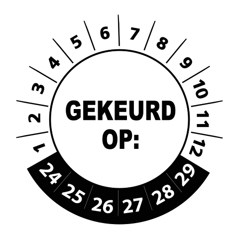 Gekeurd op sticker 2024 - 3 cm op rol - Afbeelding 6