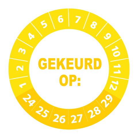 Gekeurd op sticker 2024 - 3 cm op rol - Afbeelding 5
