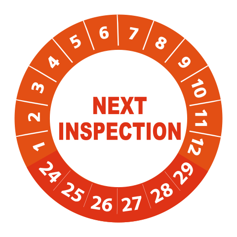 Next inspection sticker 2024 - 3 cm op rol - Afbeelding 6